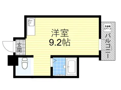 オーナーズマンション西脇(ワンルーム/2階)の間取り写真