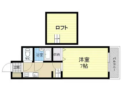 マンション大和(1K/4階)の間取り写真