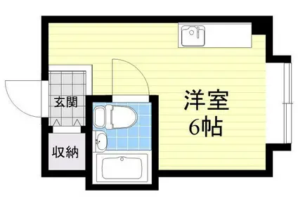 グランドハイツ喜連(ワンルーム/4階)の間取り写真