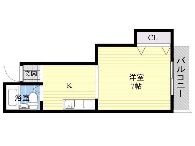 R-STAY8551(1K/2階)の間取り写真