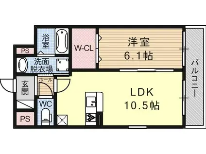レジデンス コーワ(1LDK/3階)の間取り写真