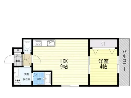 H-MAISON平野ウエスト2(1LDK/2階)の間取り写真