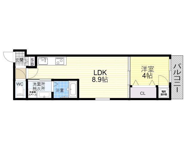 わいわいハウス平野(1LDK/1階)の間取り写真