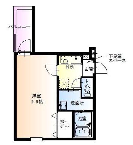 フジパレス今川Ⅴ番館(1K/3階)の間取り写真