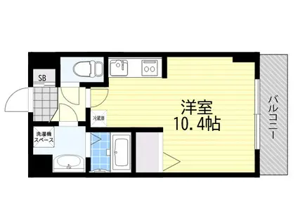 オズレジデンス尼崎(1K/5階)の間取り写真