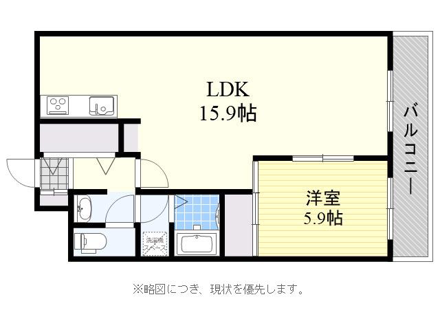 エトワール21(1LDK/5階)の間取り写真
