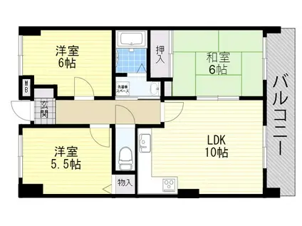 ファミールメゾン(3LDK/8階)の間取り写真