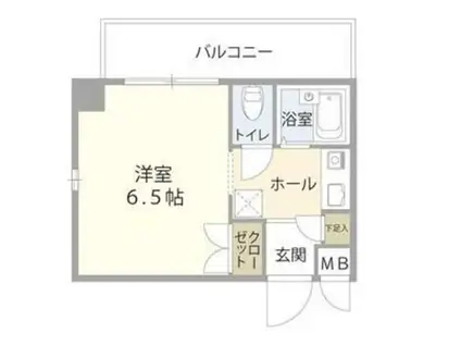 グレイスマンション4番館(1K/5階)の間取り写真