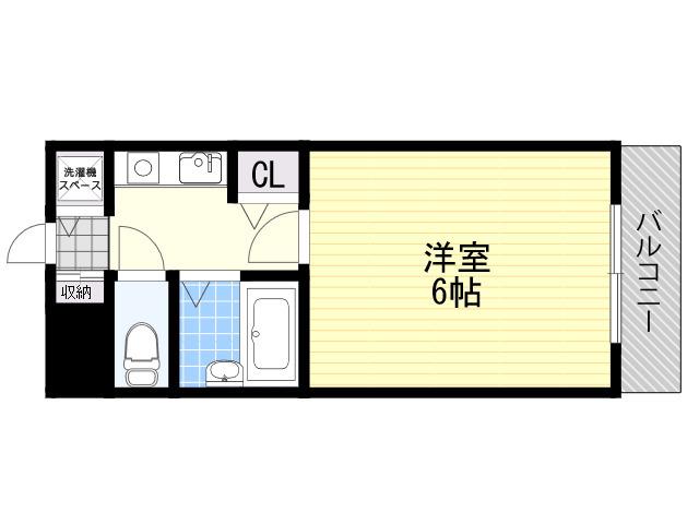 ミネルバ弐番館(1K/5階)の間取り写真