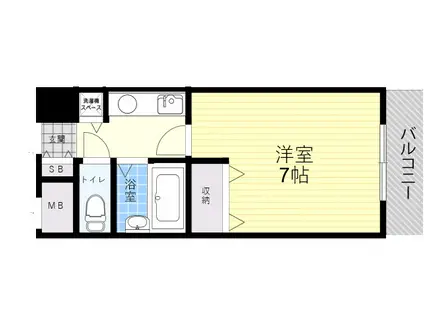 AVENIR-S 西船橋(1K/8階)の間取り写真