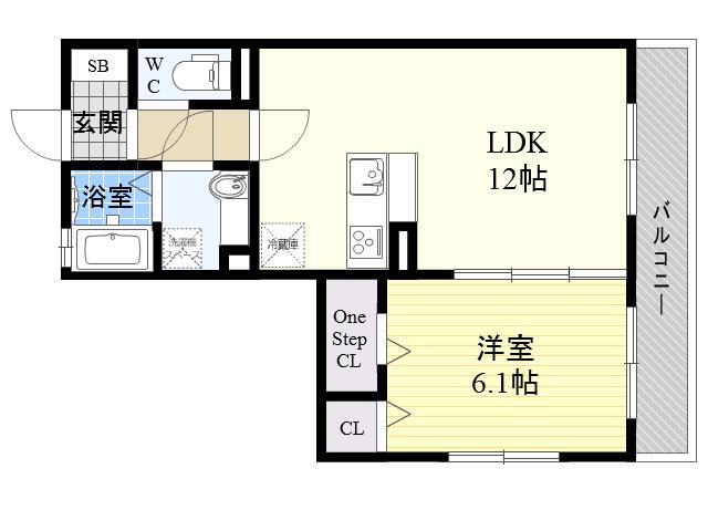 MAISON DE FELICIA(1LDK/2階)の間取り写真