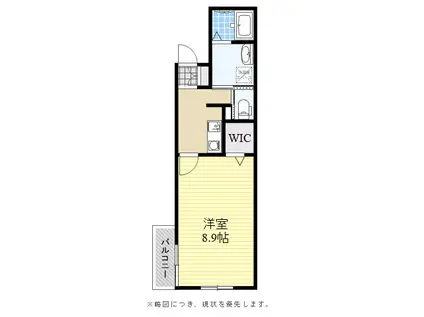 フォルトゥーナ(1K/3階)の間取り写真