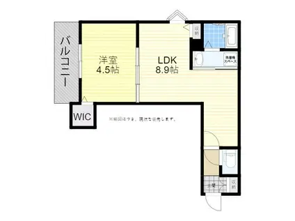 クリエオーレ神田中通2(1LDK/2階)の間取り写真