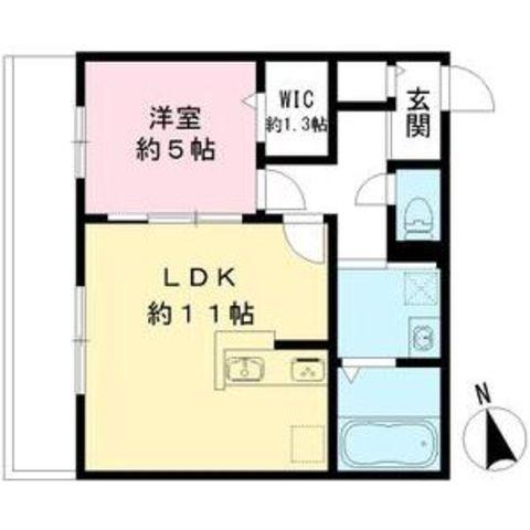 YOUR MAISON若王寺(1LDK/3階)の間取り写真