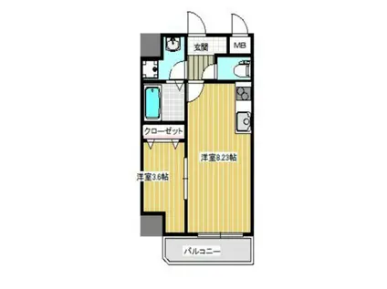 MAISON PREMIER VI(1LDK/6階)の間取り写真