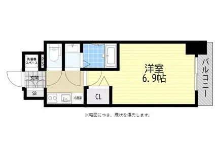 フォーリアライズ尼崎エラン(1K/12階)の間取り写真