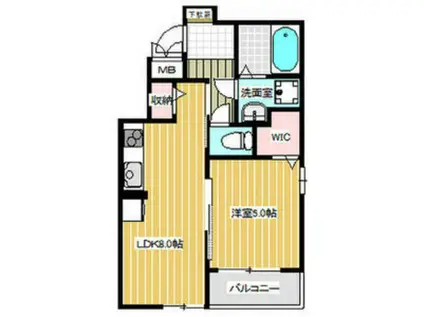 ブランノワール(1LDK/1階)の間取り写真