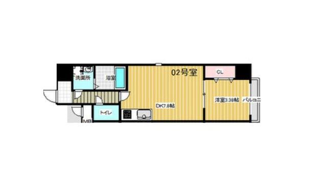 MAISON PREMIER VII(1DK/5階)の間取り写真