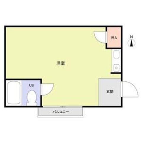 RHYTHM杭瀬(ワンルーム/3階)の間取り写真