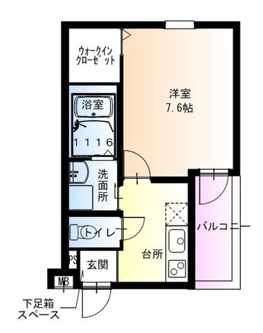 フジパレス神田南通1番館(1K/3階)の間取り写真