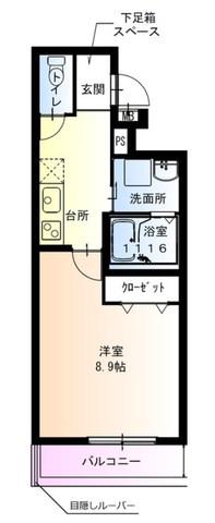 フジパレス神田南通1番館(1K/1階)の間取り写真