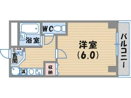MOMO仁川(1K/3階)の間取り写真
