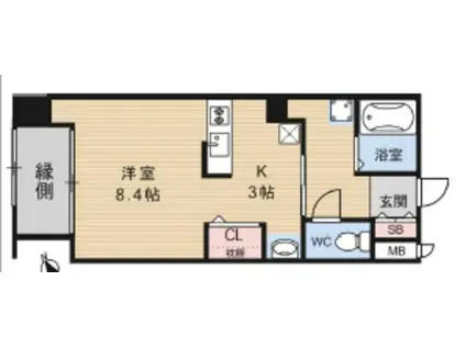 センチュリービル(1K/2階)の間取り写真