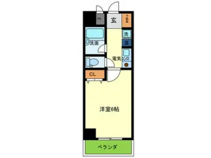 パルメーラ甲子園口(1K/3階)の間取り写真