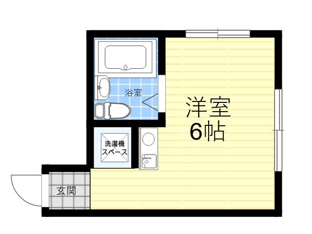 れじでんしあ甲東園(ワンルーム/3階)の間取り写真