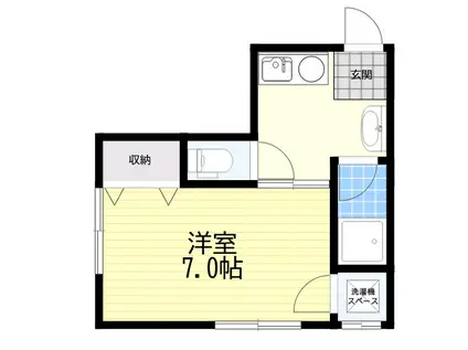 ARK武庫川(1K/2階)の間取り写真