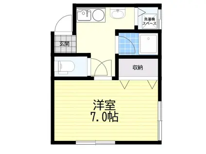 ARK武庫川(1K/2階)の間取り写真