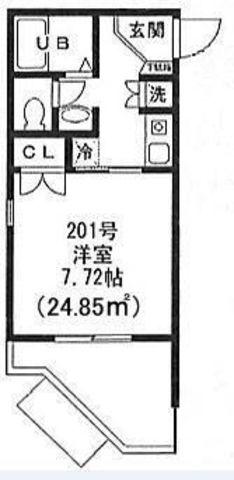 ベルファーム甲子園(1K/3階)の間取り写真