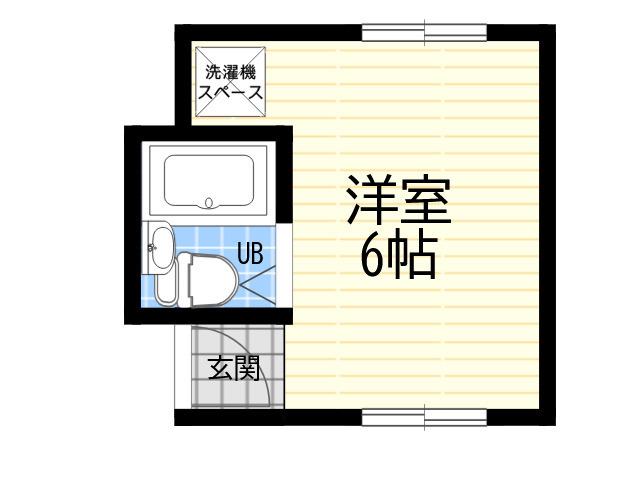 米田マンション1(ワンルーム/3階)の間取り写真