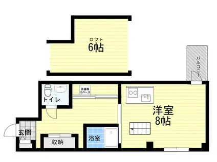 C4KOSHIEN イースト(ワンルーム/3階)の間取り写真