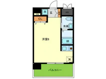 ダイドーメゾン阪神西宮(ワンルーム/5階)の間取り写真