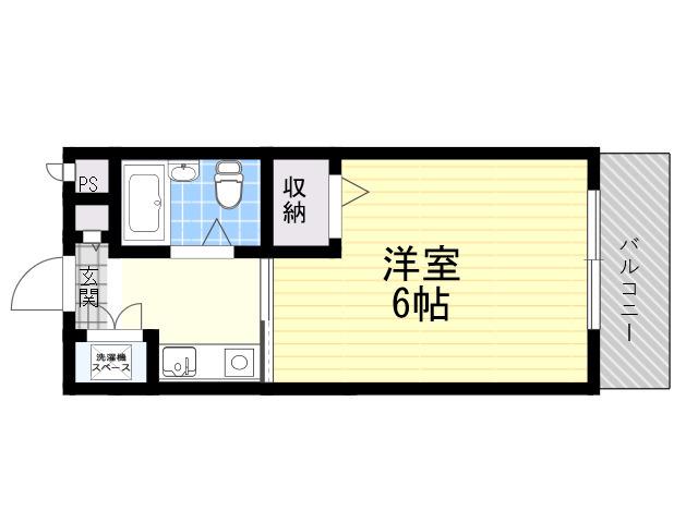 エルグランデモンド(1K/2階)の間取り写真