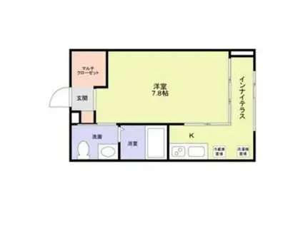 ノイエスレーベン(1K/2階)の間取り写真