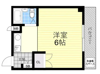 パラッツオニッセイ(ワンルーム/3階)の間取り写真