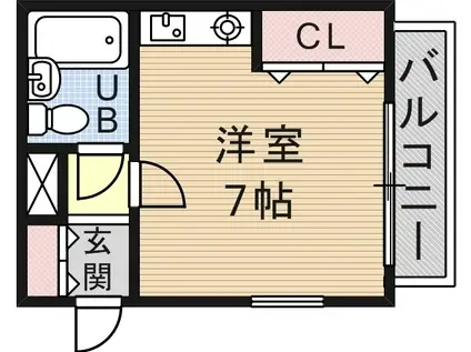 ステラハウス4-800(1K/3階)の間取り写真