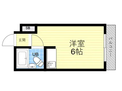 ダイドーメゾン西宮北口Ⅱ(ワンルーム/2階)の間取り写真