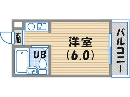 ダイドーメゾン西宮北口Ⅳ(ワンルーム/3階)の間取り写真