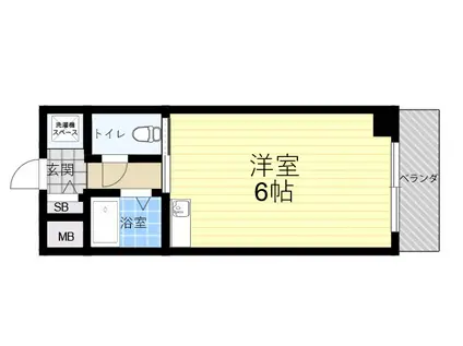 ロイヤルコート西宮門戸(ワンルーム/3階)の間取り写真