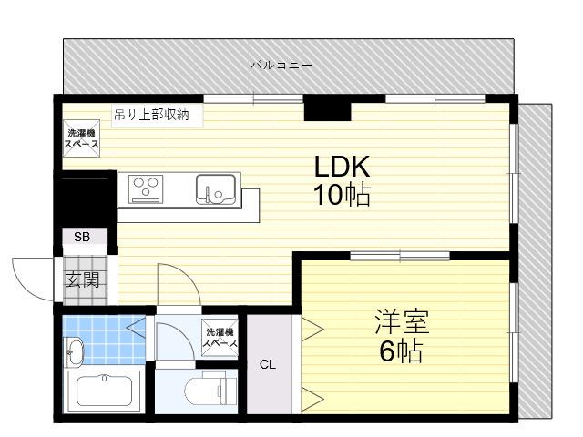 アケディア21(1LDK/1階)の間取り写真