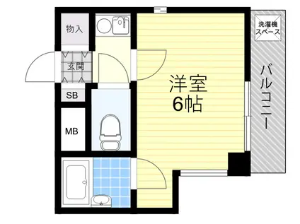 スペアライフ(1K/3階)の間取り写真