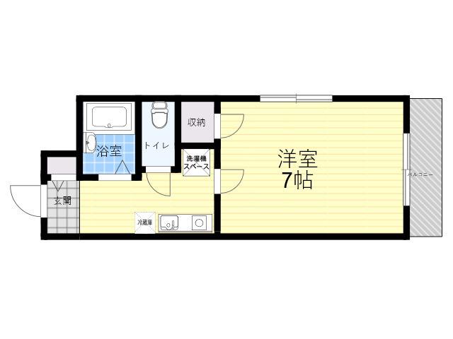 リッチライフX(1K/3階)の間取り写真