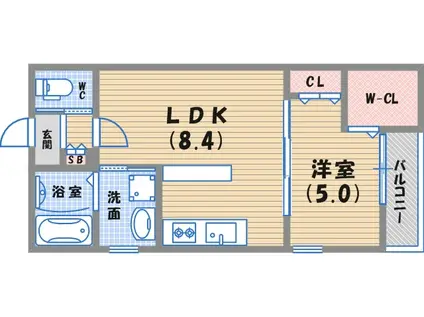 PRIMO VITA(1LDK/3階)の間取り写真