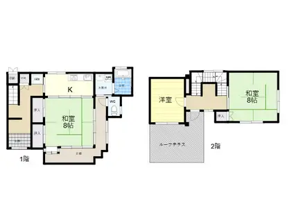 ベイヤ甲陽園(3K/1階)の間取り写真