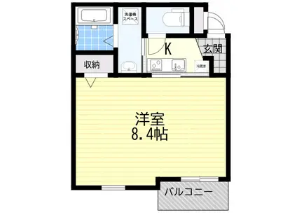 モレス・ヴィラ西宮北口(1K/2階)の間取り写真