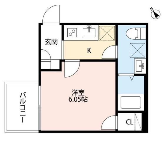 MACHIS-COCO甲子園(1K/2階)の間取り写真