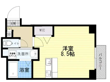 SOL池田(ワンルーム/2階)の間取り写真